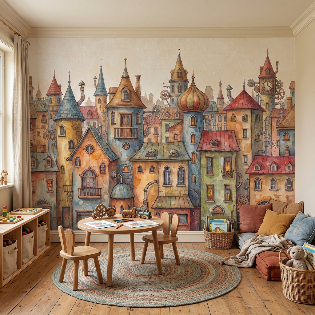 Mädchen mit dem Perlenohrring Abziehbares und aufklebbares Wandbild, buntes Graffiti-Porträt, berühmtes Gemälde, Street Style, Popkultur, lebendige Tapete