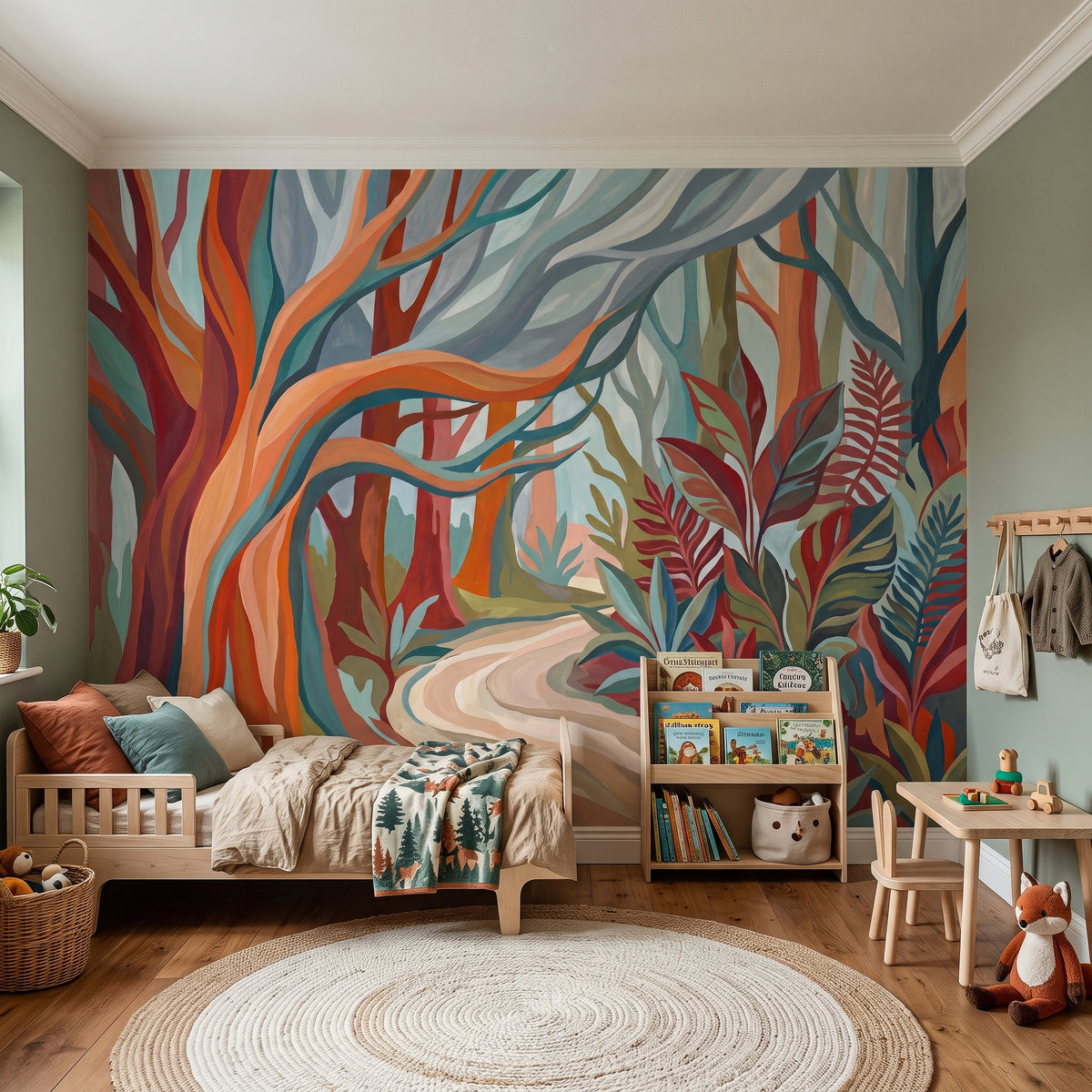 Mädchen mit dem Perlenohrring Abziehbares und aufklebbares Wandbild, buntes Graffiti-Porträt, berühmtes Gemälde, Street Style, Popkultur, lebendige Tapete