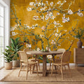Van Gogh Inspired Blossom Tree Peel and StickWall Mural, Almond Blossom Floral Removable Wallpaper