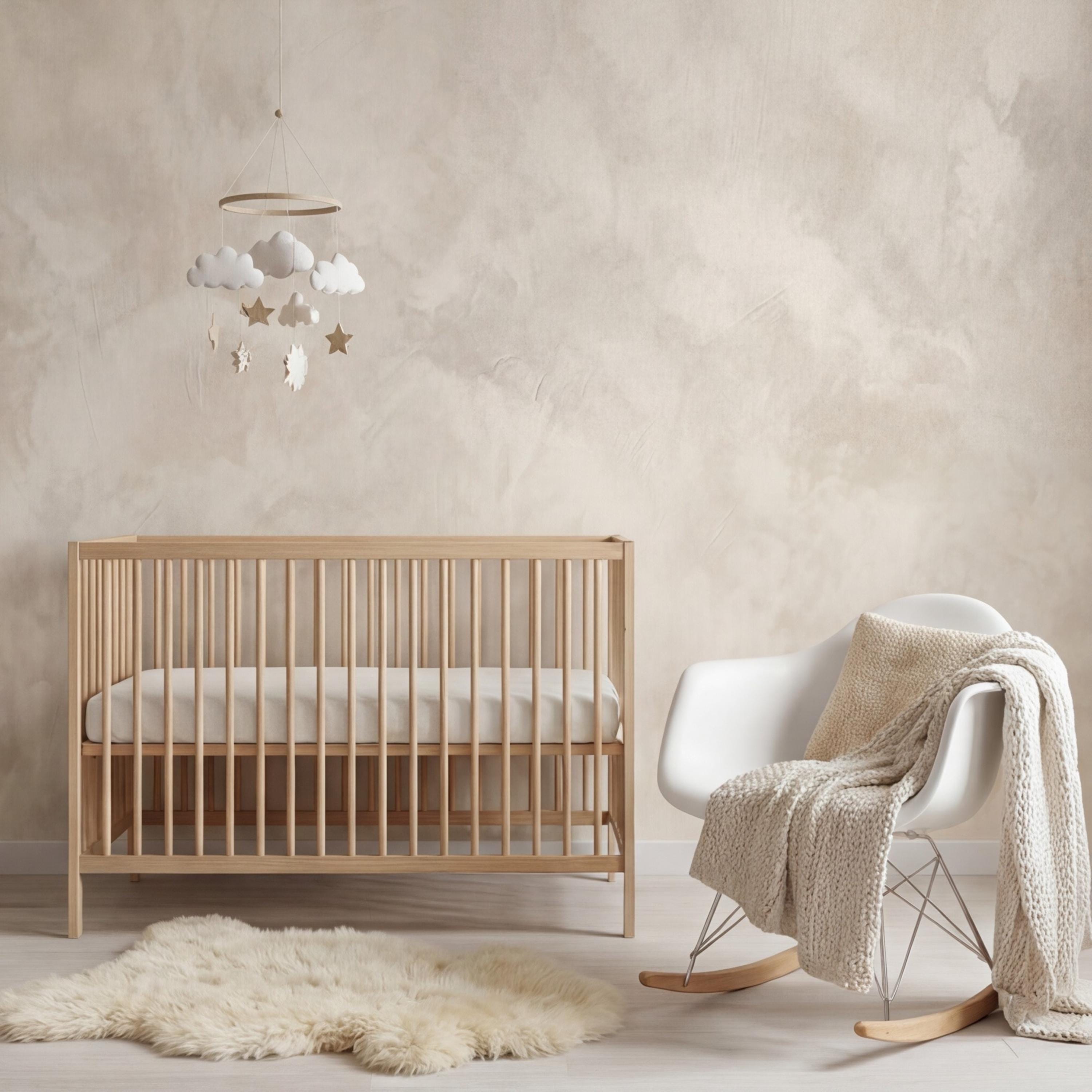 Neutral Beige Plaster Texture Peel and Stick Wall Mural, Limewash Modern Minimalist Wallpaper Bedroom Living Room Wall Decor