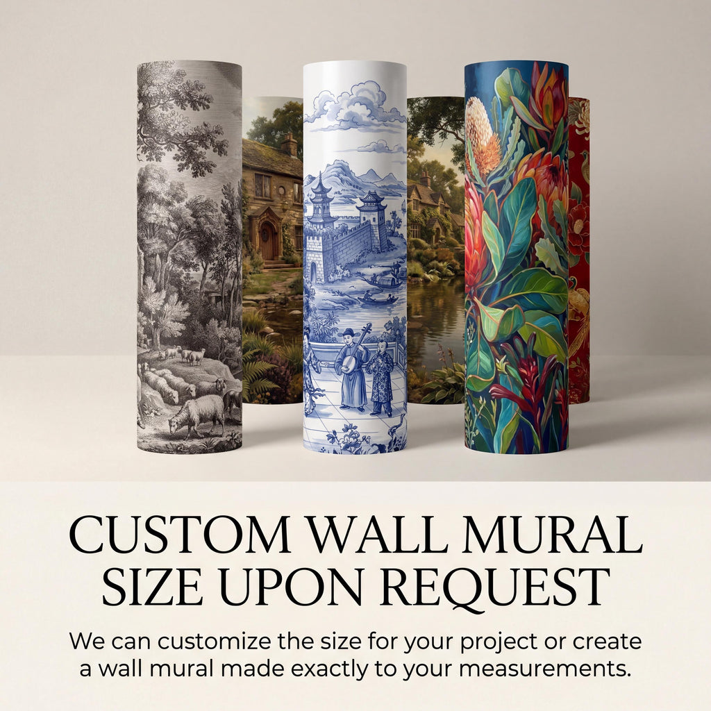 Pink Flamingo Flock Peel and Stick Wall Mural, Vintage Distressed Lagoon Birds on Water, Soft Blush Neutral Boho Coastal Chic Wallpaper