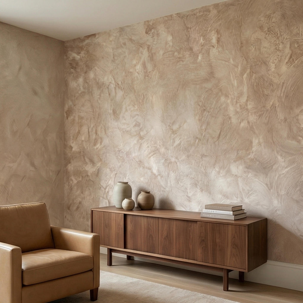 Light Limestone Peel and Stick Wall Mural, Neutral Plaster Texture Wallpaper, Limewash Stone Effect, Modern Organic Wall Decor