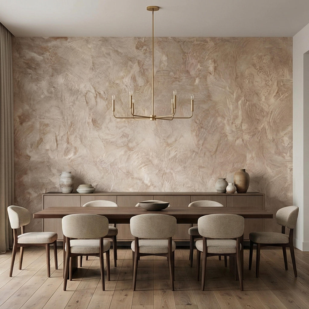 Light Limestone Peel and Stick Wall Mural, Neutral Plaster Texture Wallpaper, Limewash Stone Effect, Modern Organic Wall Decor