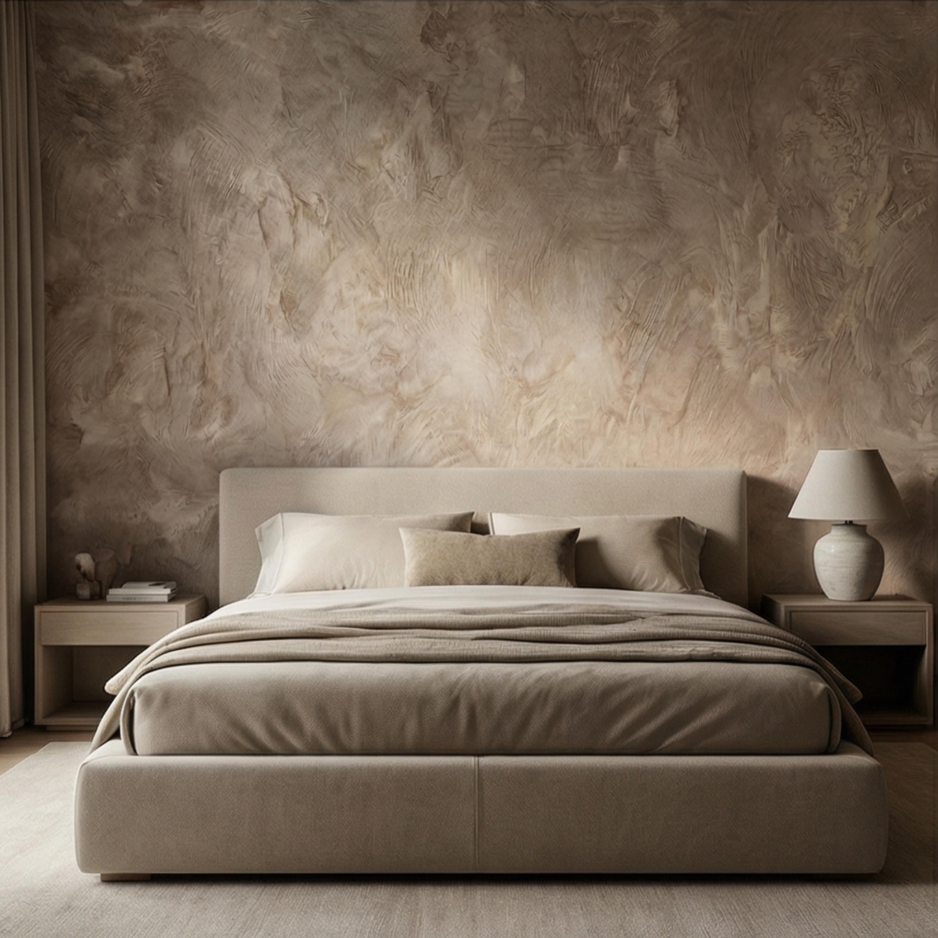 Light Limestone Peel and Stick Wall Mural, Neutral Plaster Texture Wallpaper, Limewash Stone Effect, Modern Organic Wall Decor