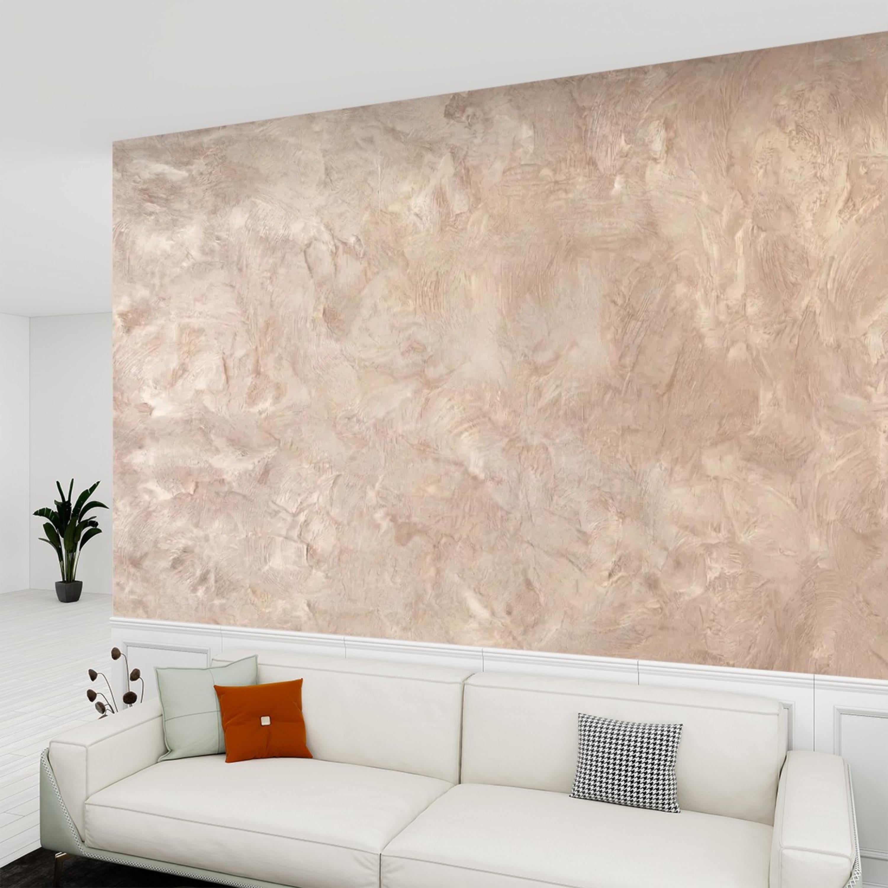 Light Limestone Peel and Stick Wall Mural, Neutral Plaster Texture Wallpaper, Limewash Stone Effect, Modern Organic Wall Decor