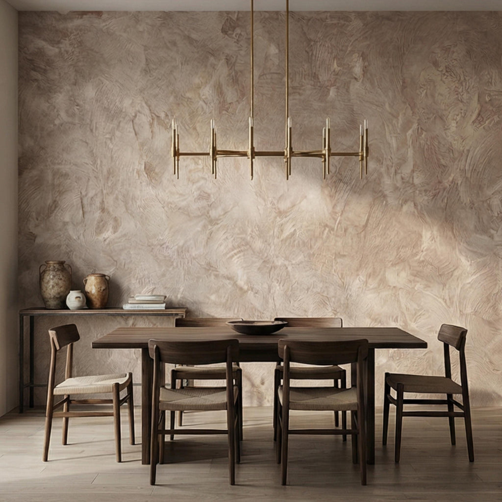 Light Limestone Peel and Stick Wall Mural, Neutral Plaster Texture Wallpaper, Limewash Stone Effect, Modern Organic Wall Decor