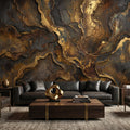Industrial Rust Metal Peel and Stick Wall Mural, Distressed Patina Effect Wallpaper, Modern Loft Accent Wall Decor