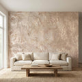 Light Limestone Peel and Stick Wall Mural, Neutral Plaster Texture Wallpaper, Limewash Stone Effect, Modern Organic Wall Decor