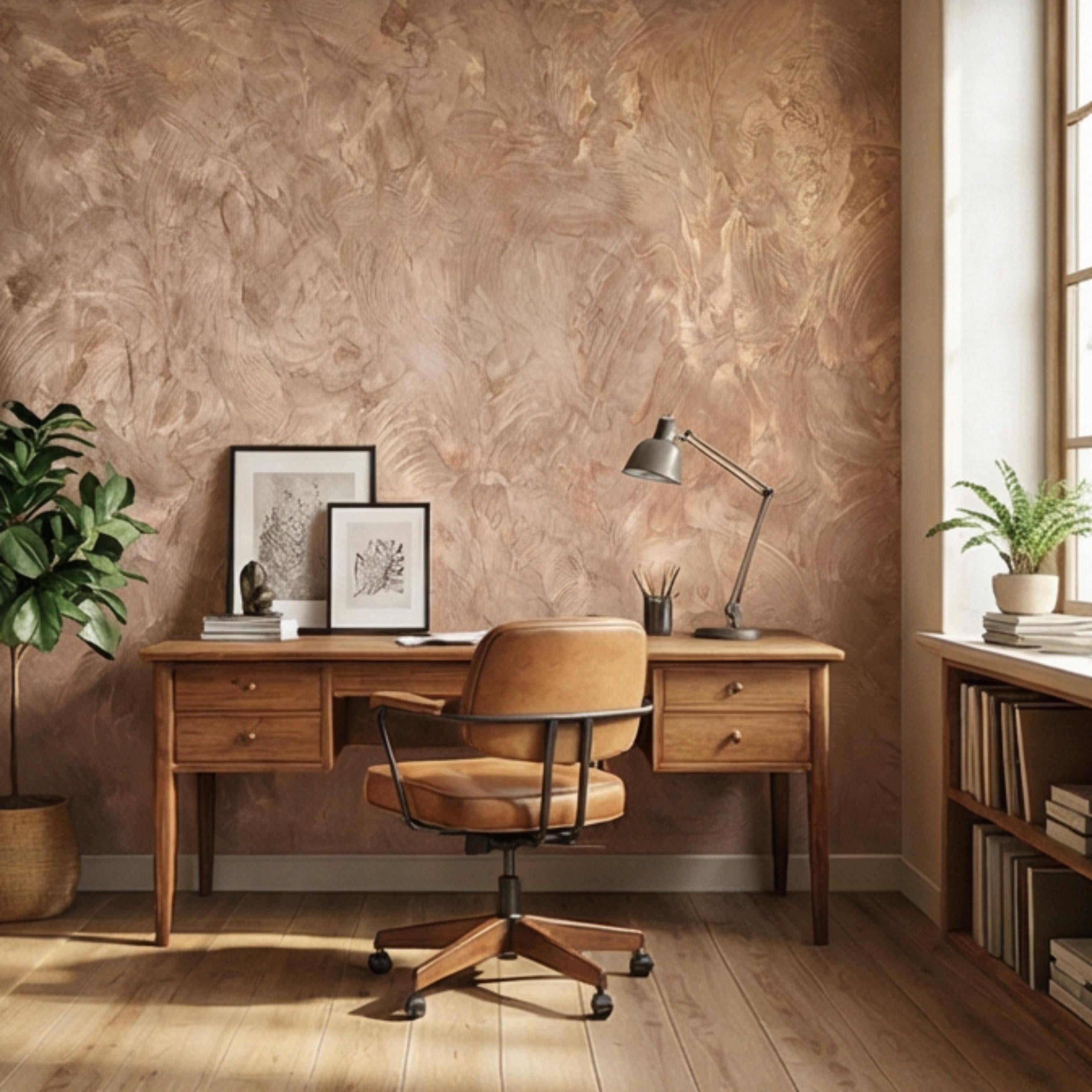 Venetian Plaster Peel and Stick Wall Mural, Neutral Limewash Texture Wallpaper, Warm Beige Stone Effect, Modern Organic Wall Decor