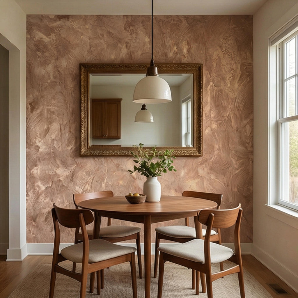 Venetian Plaster Peel and Stick Wall Mural, Neutral Limewash Texture Wallpaper, Warm Beige Stone Effect, Modern Organic Wall Decor