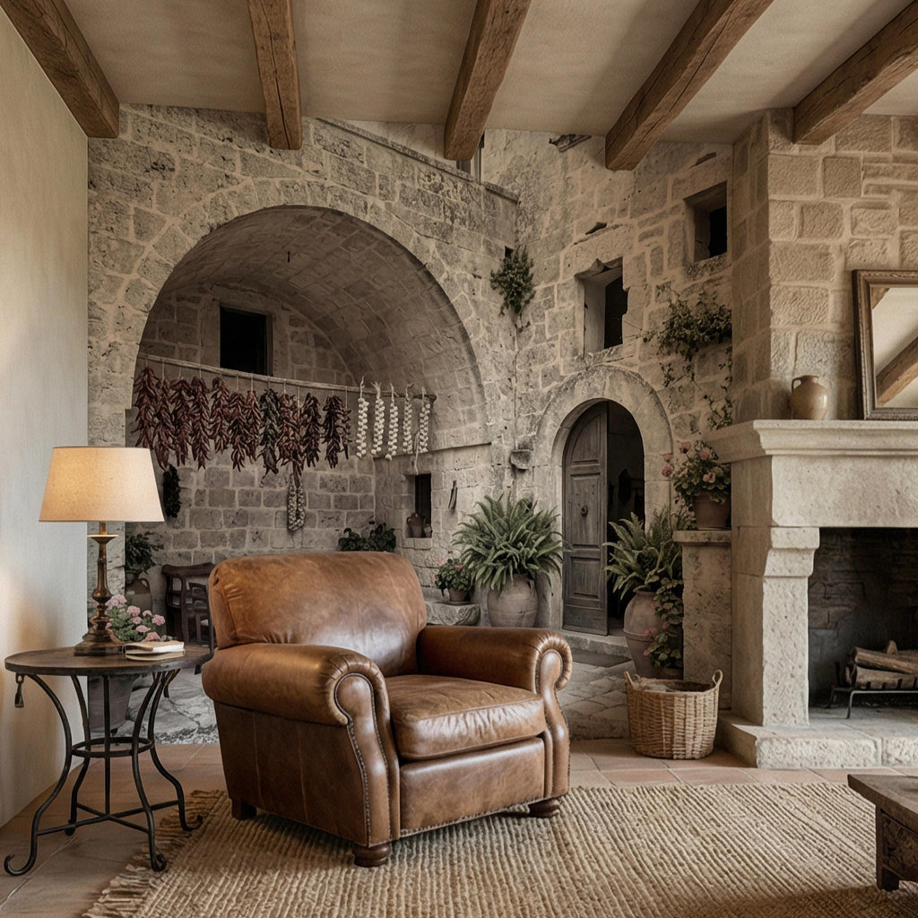 Italian Courtyard Peel and Stick Wall Mural, Rustic Stone Arch Village, Old World Mediterranean Alley, Vintage Italy Wallpaper