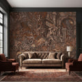 Baroque Marble Peel and Stick Wall Mural, Renaissance Mythology Sculpture, Antique Roman Architecture Wallpaper