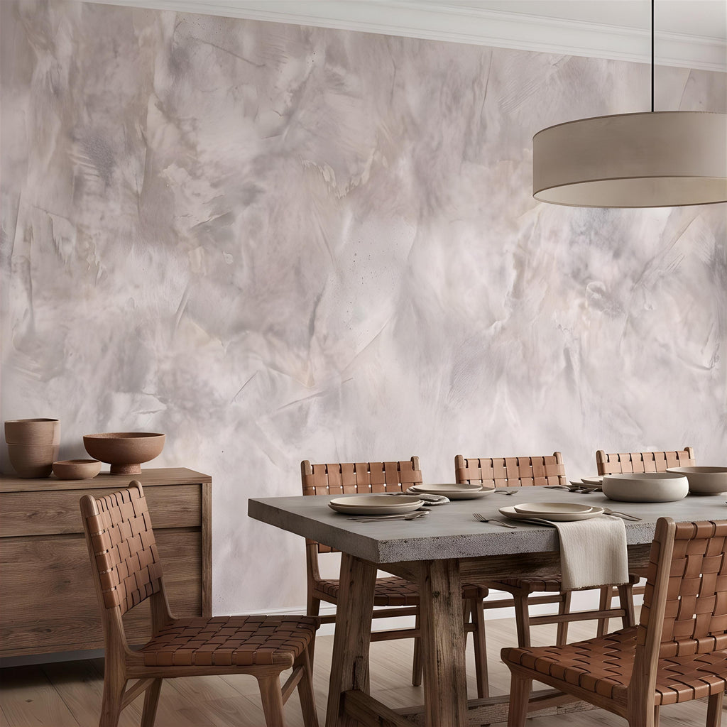 Concrete Microcement Peel and Stick Wall Mural, Raw Architectural Plaster Texture, Minimalist Cement Finish Contemporary Wallpaper