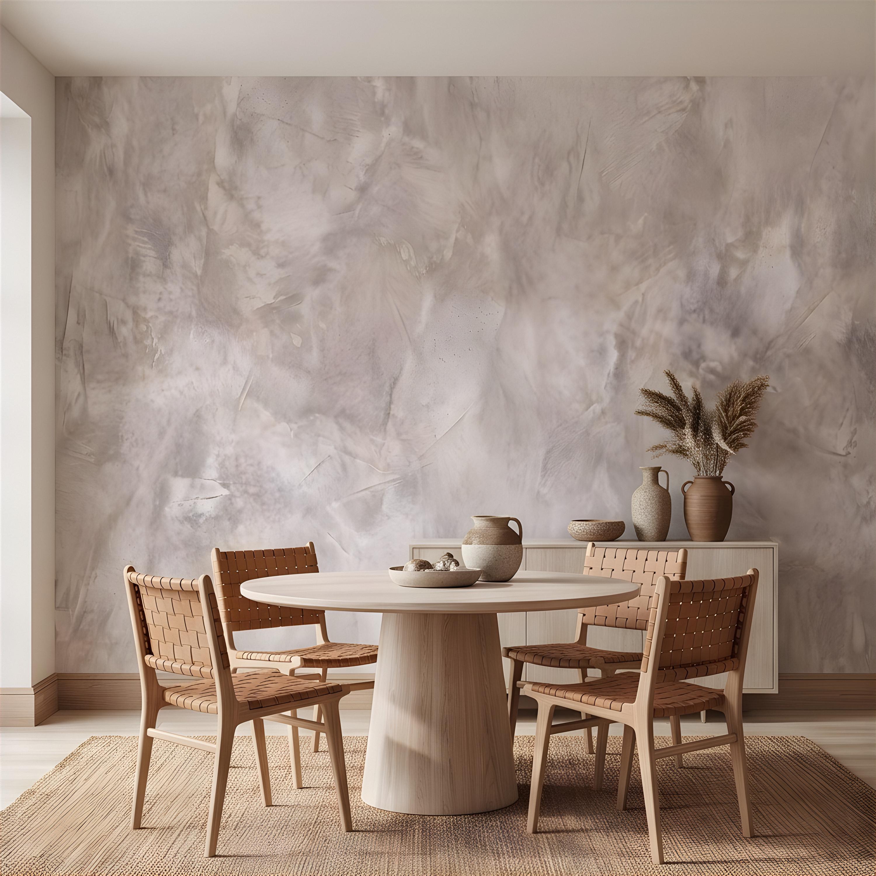 Concrete Microcement Peel and Stick Wall Mural, Raw Architectural Plaster Texture, Minimalist Cement Finish Contemporary Wallpaper